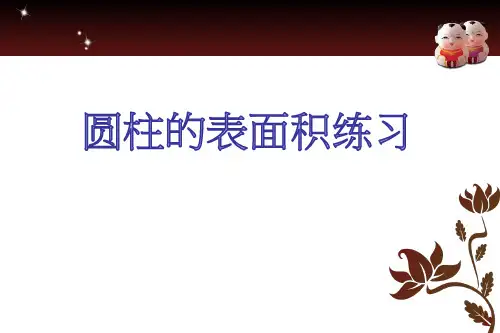苏教版六年级数学下册第二单元《圆柱的表面积练习》优秀课件