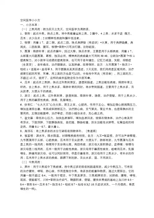 空间医学小小方