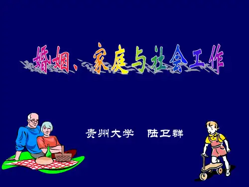 婚姻家庭与社会工作