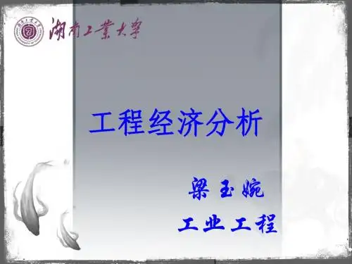 工程经济分析
