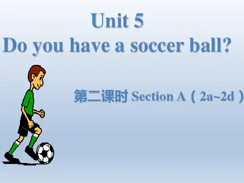 海南省华东师范大学第二附属中学乐东黄流中学人教版八年级英语上册课件：Unit5Doyouhaveasoccerball——Period2A2a~2d(共18张PPT)