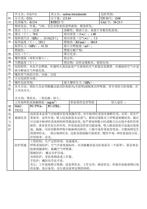 四氯甲烷