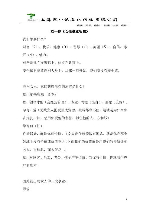 2012财智丽-女性智慧