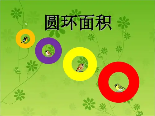 六年级上册数学 圆环的面积冀教版优秀PPT 课件4