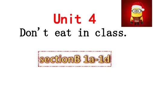 人教新目标英语七年级下 Unit 4sectionB 1a-1d(共28张PPT)
