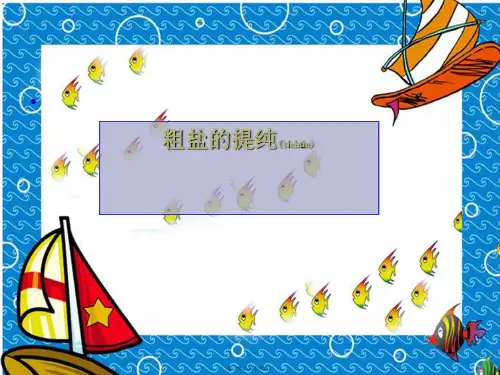 中考化学 粗盐提纯课件