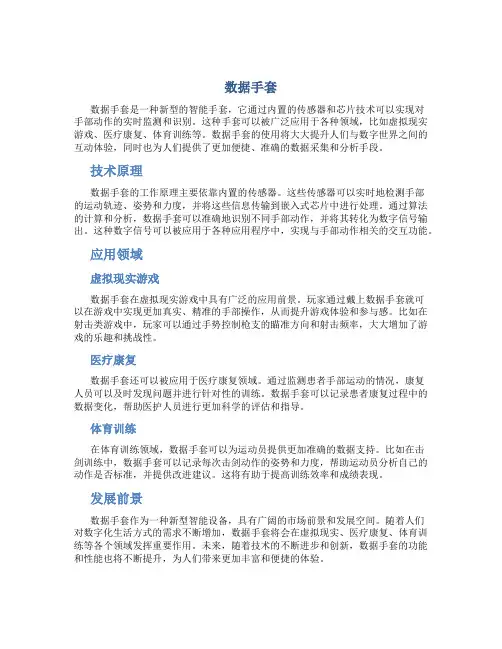 数据手套资料