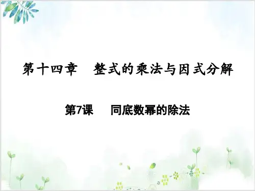 初中数学《整式的乘法_公开课课件-ppt【北师大版】2