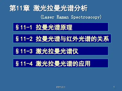 拉曼光谱分析法  ppt课件