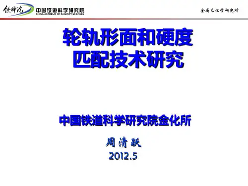 轮轨形面和硬度匹配技术研究