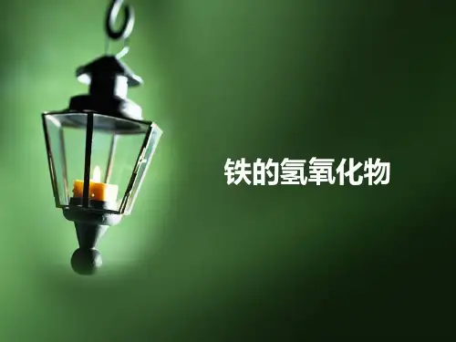人教版高中化学必修一《铁的氢氧化物》课件