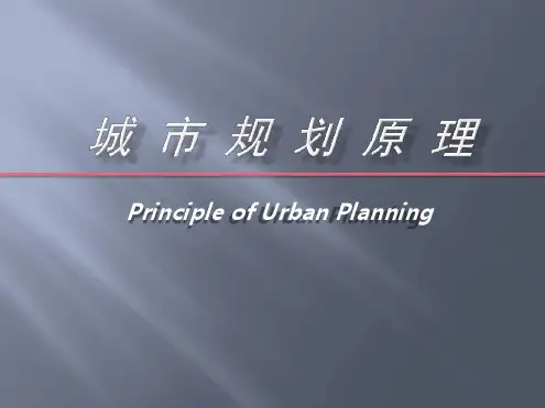 城乡规划体系及工作内容
