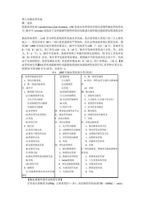第8章  脑血管疾病