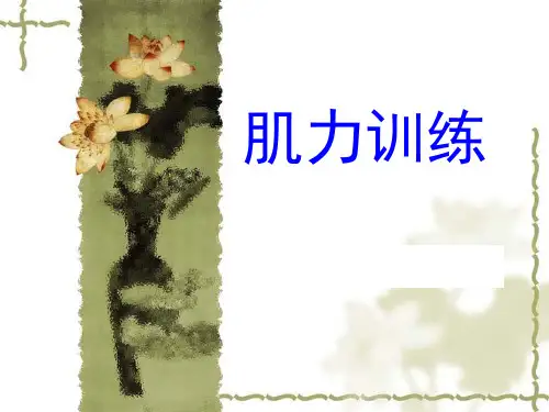 肌力训练