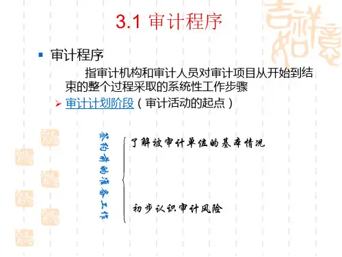 审计程序和审计方法powerpoint51页
