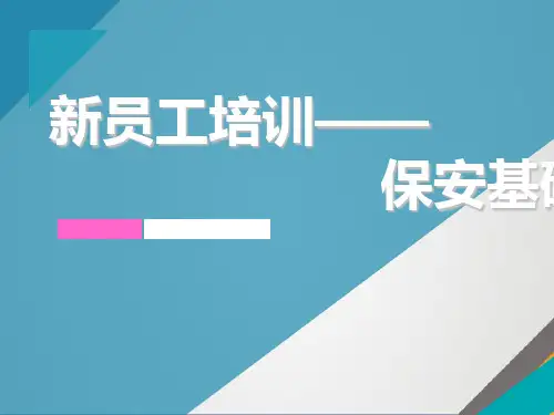 保安服务培训(ppt 45张)