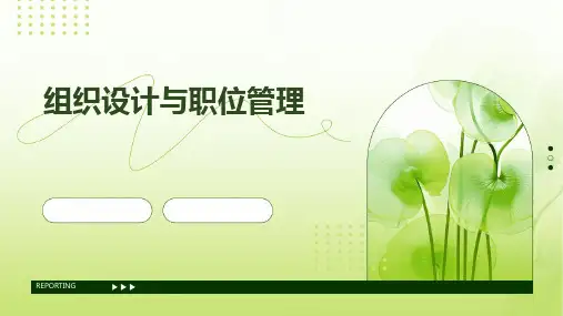 组织设计与职位管理