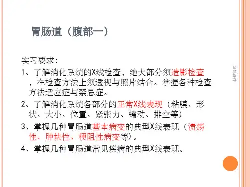 医学影像学-五年制见习课：见习腹部一