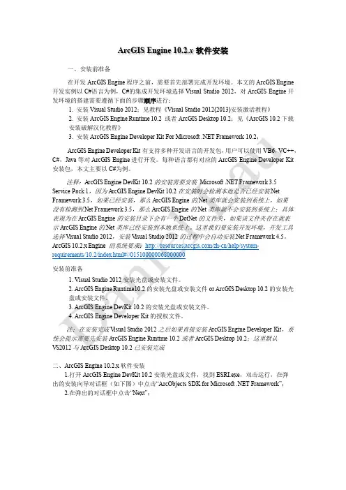 ArcGIS Engine 10.2 安装教程