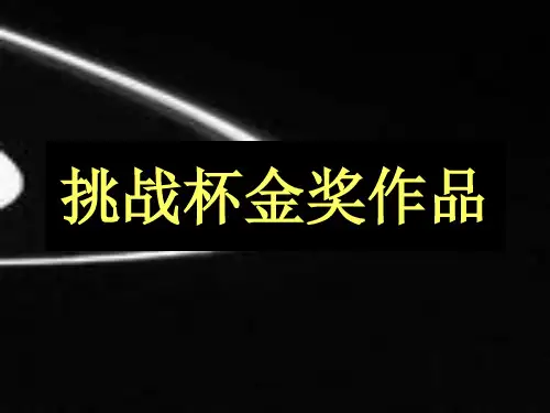 挑战杯金奖作品  ppt课件