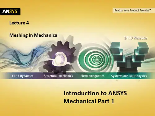 Ansys workbench Mech-Intro_14.0_L04_Meshing网格划分-中英文对照