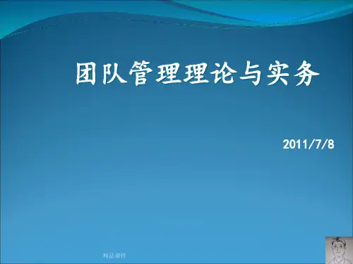 团队管理理论与实务ppt课件