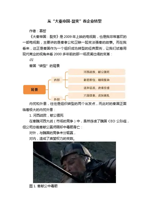 从“大秦帝国-裂变”看企业转型