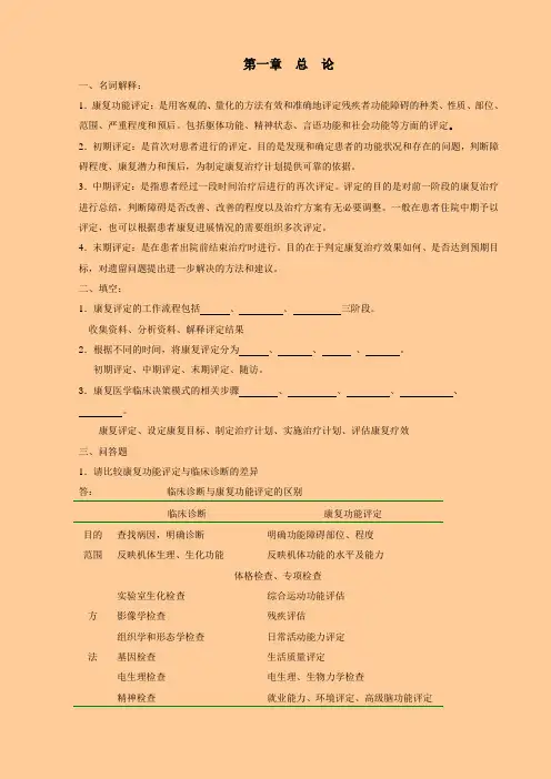 康复评定试题库