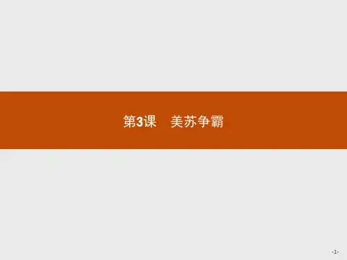 高中历史人教版选修3课件：4.3 美苏争霸