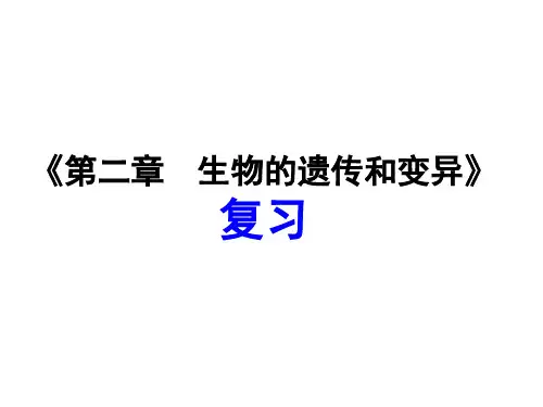 人教版八年级生物下册7.2生物的遗传和变异复习课课件 (共54张PPT)