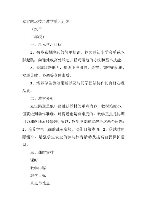 小学体育《2、立定跳远》张祯教案新优质课比赛公开课获奖教学设计16