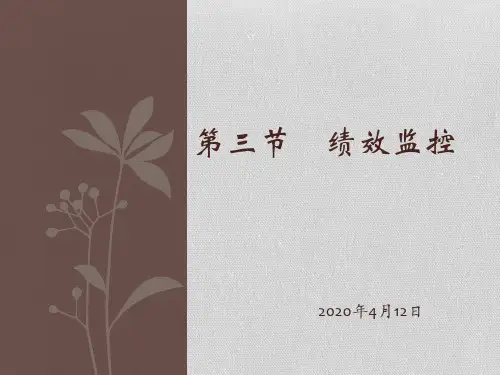 第三章绩效监督 ppt课件