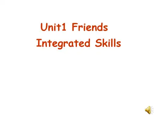 2020年牛津译林版八年级上册英语Unit1 Integrated skills课件