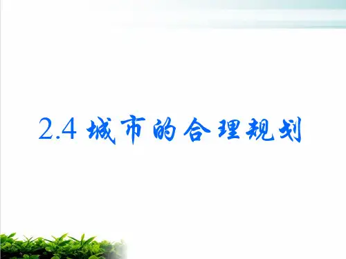 《城市的合理规划》PPT 人教课标版