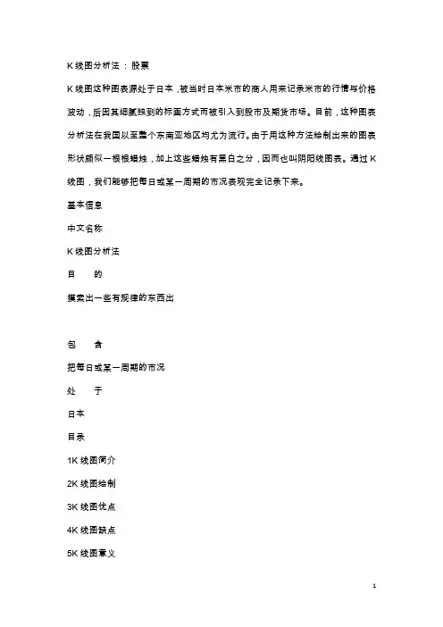 k线图分析法+k线图经典图解
