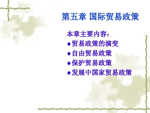 国际贸易政策详细概述