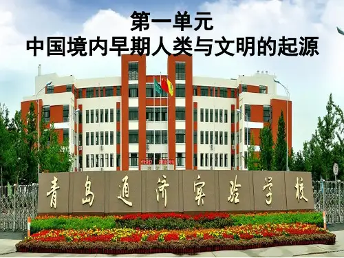 人教部编版历史七年级上册第一单元史前时期中国境内人类的活动复习课件 (共16张PPT)