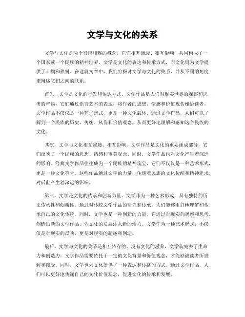 文学与文化的关系