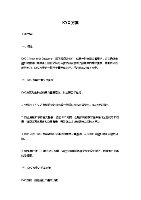 KYC方案