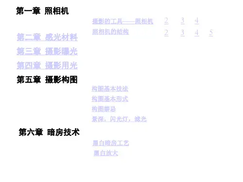 摄影教程PPT