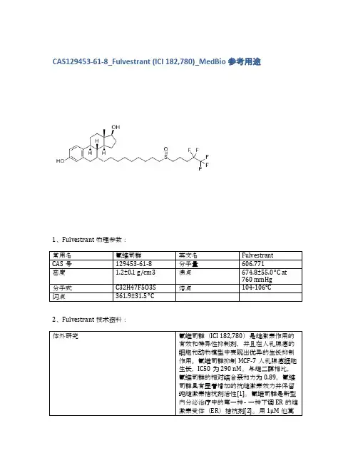 CAS129453-61-8_Fulvestrant _MedBio参考用途