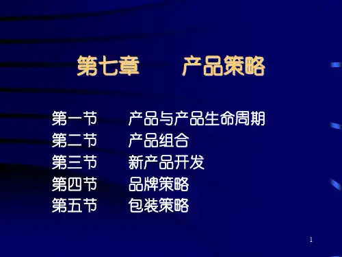 新产品开发策略与品牌策略(ppt 31页)