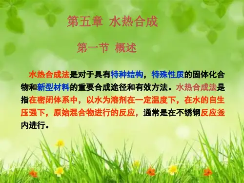 课件：第五章  水热合成