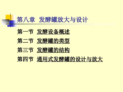 第九章 发酵罐放大与设计