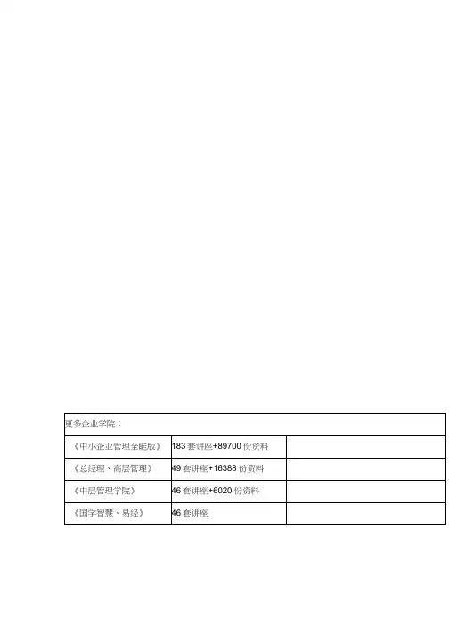 移动通信企业的客户关系管理体系建设