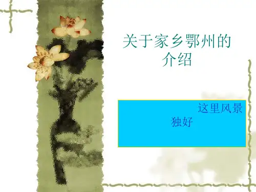 我的家乡——鄂州