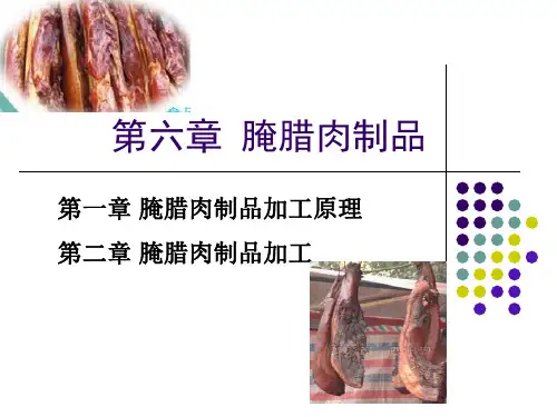 腌腊肉制品