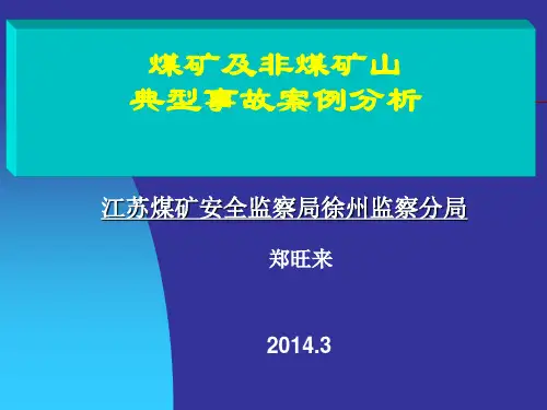 煤矿及非煤矿山典型事故案例分析.