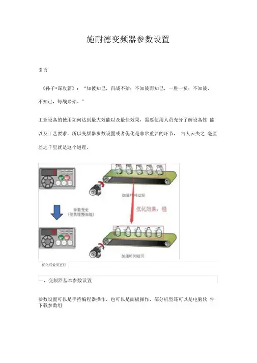 施耐德变频器参数设置