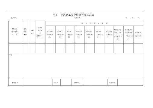 建筑施工安全检查标准JGJ59-2011完整版